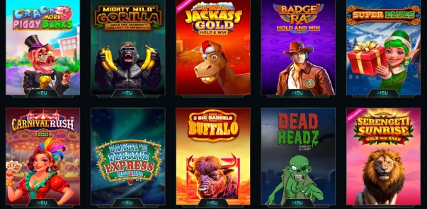 Auswahl beliebter Slots im Dolly Casino